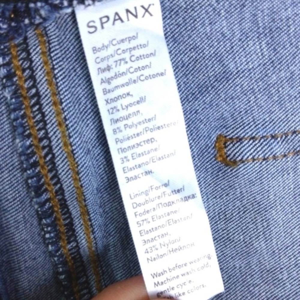 NWT SPANX Distressed Ankle Skinny Jeans $128 Small - Picture 15 of 15